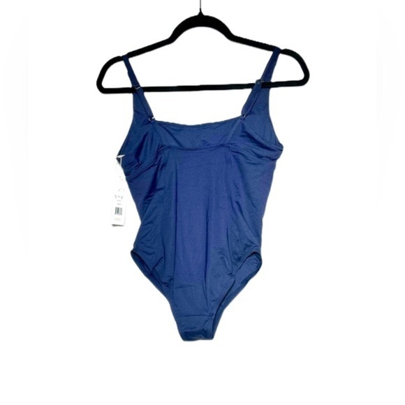 NWT Andie Swim Havana One-Piece Navy Swimsuit, Square Neck, Adjustable Straps S - Picture 5 of 15